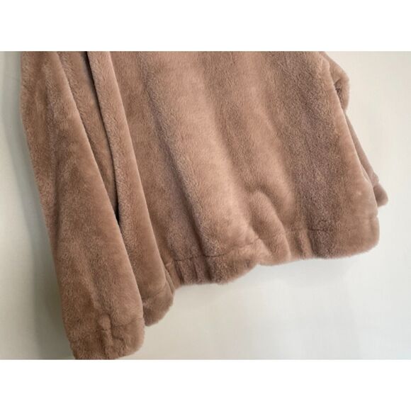 Blank NYC Faux Fur Coat Jacket with pockets Women's 3XL Neutral Cozy F60 - Picture 16 of 16